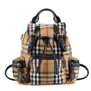 Burberry Rucksack Checked Backpack